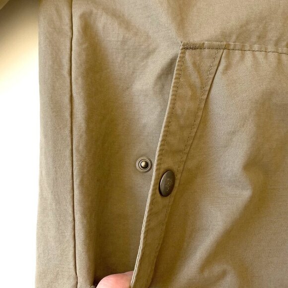 J.Crew Mens Cruiser Harrington Jacket XS Tan 2-Way Zipper Cotton Blend Pockets - Picture 8 of 16